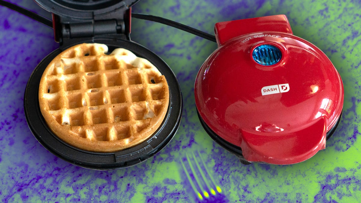 This Mini Waffle Maker Is a Great Stocking Stuffer, and It’s Still on Sale for $8