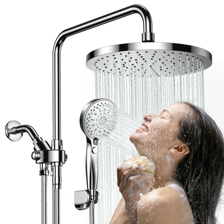 Lady having a shower