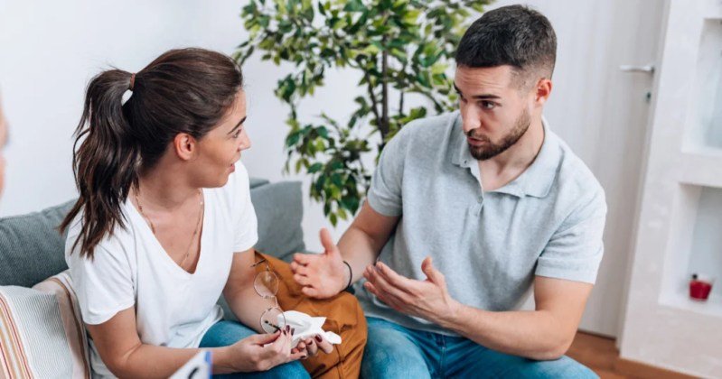 Man and Woman having a conversation