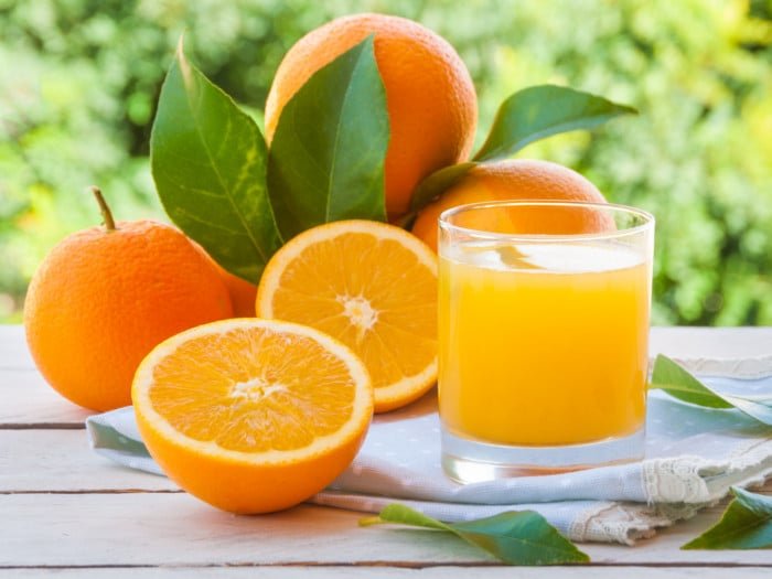 Orange Juice served in a cup